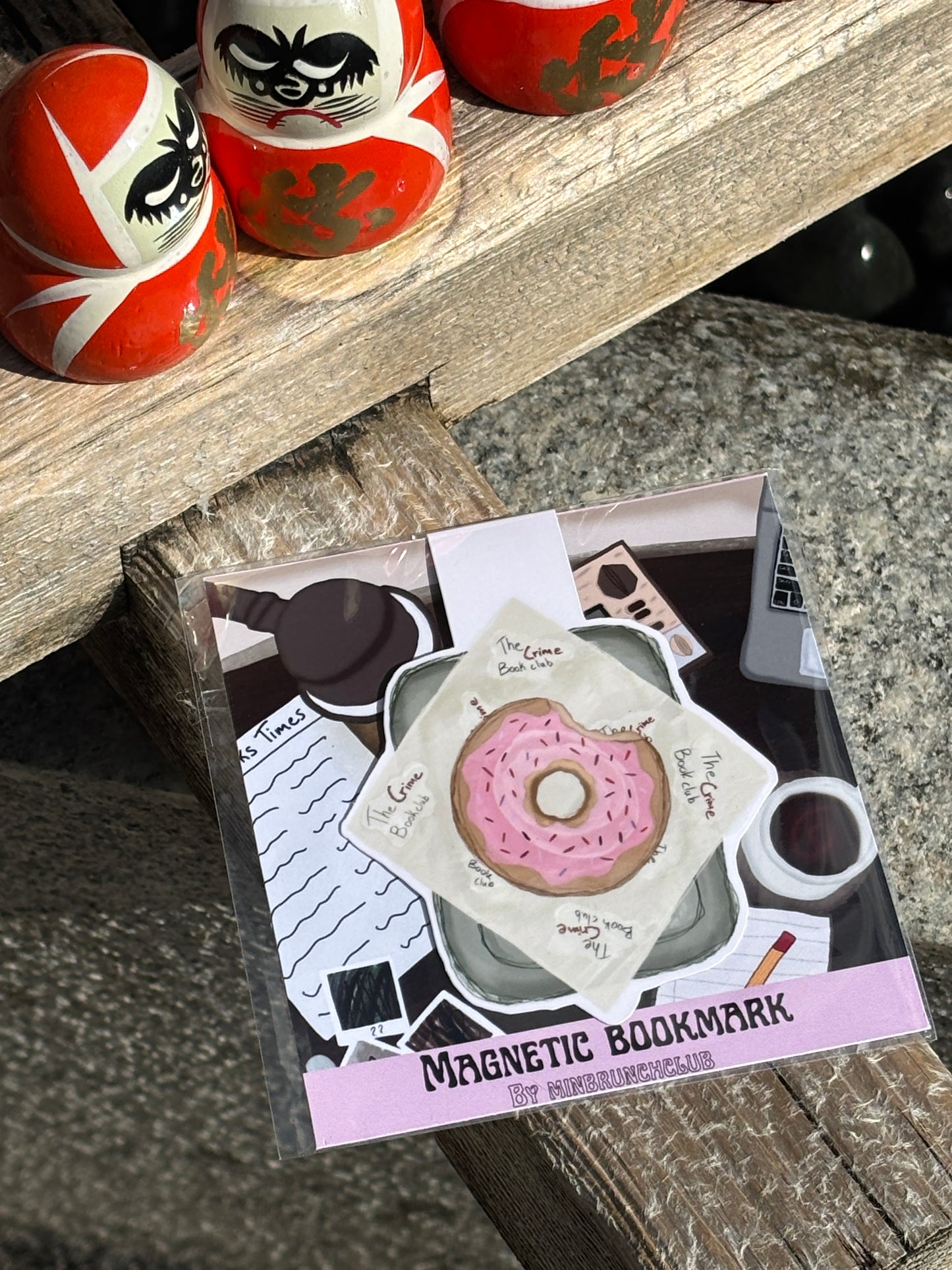 The CRIME bookclub bookmark