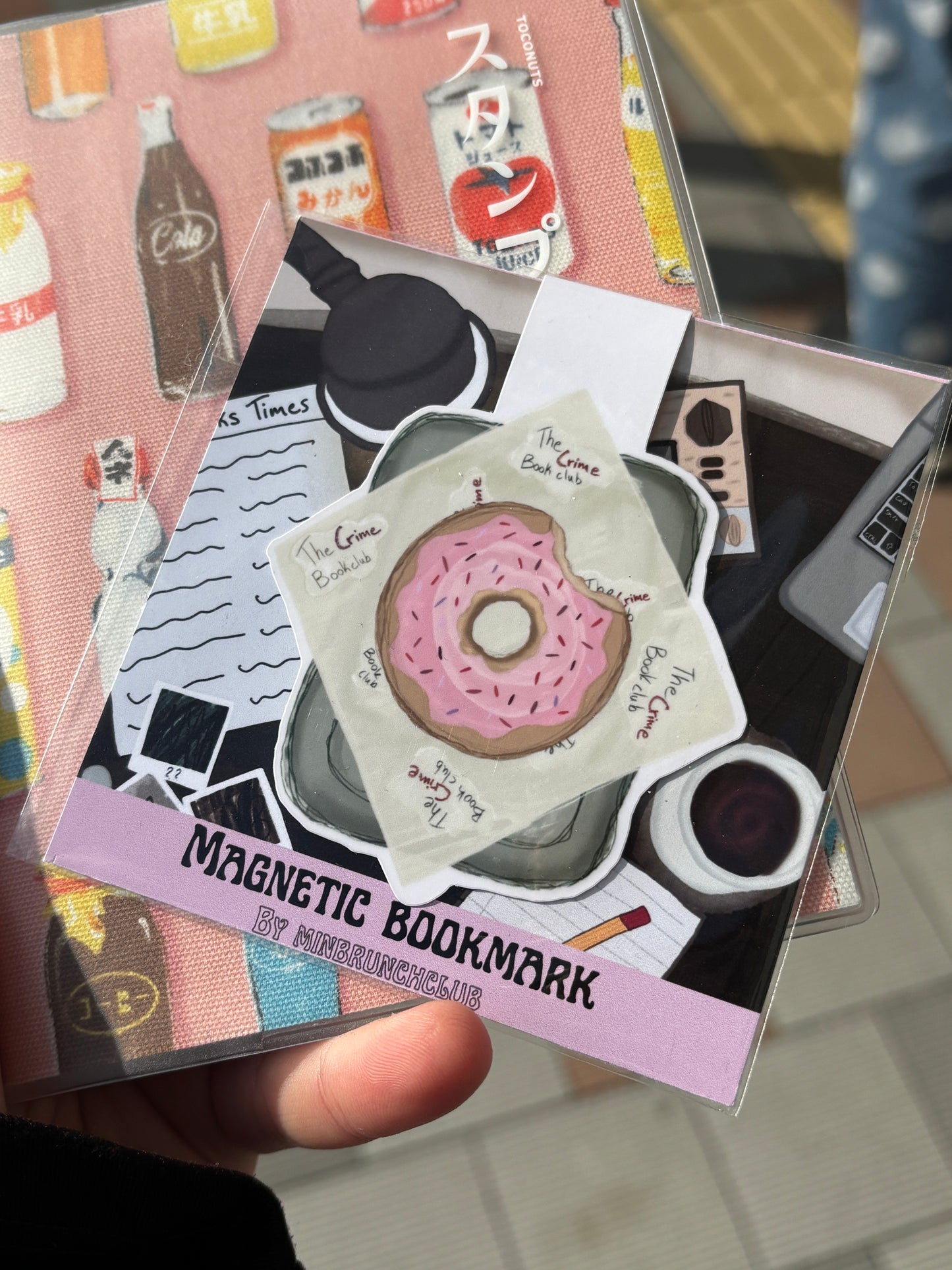 The CRIME bookclub bookmark