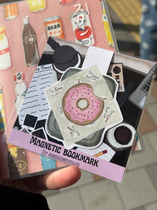 The CRIME bookclub bookmark