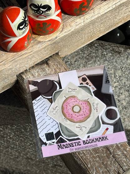 The CRIME bookclub bookmark